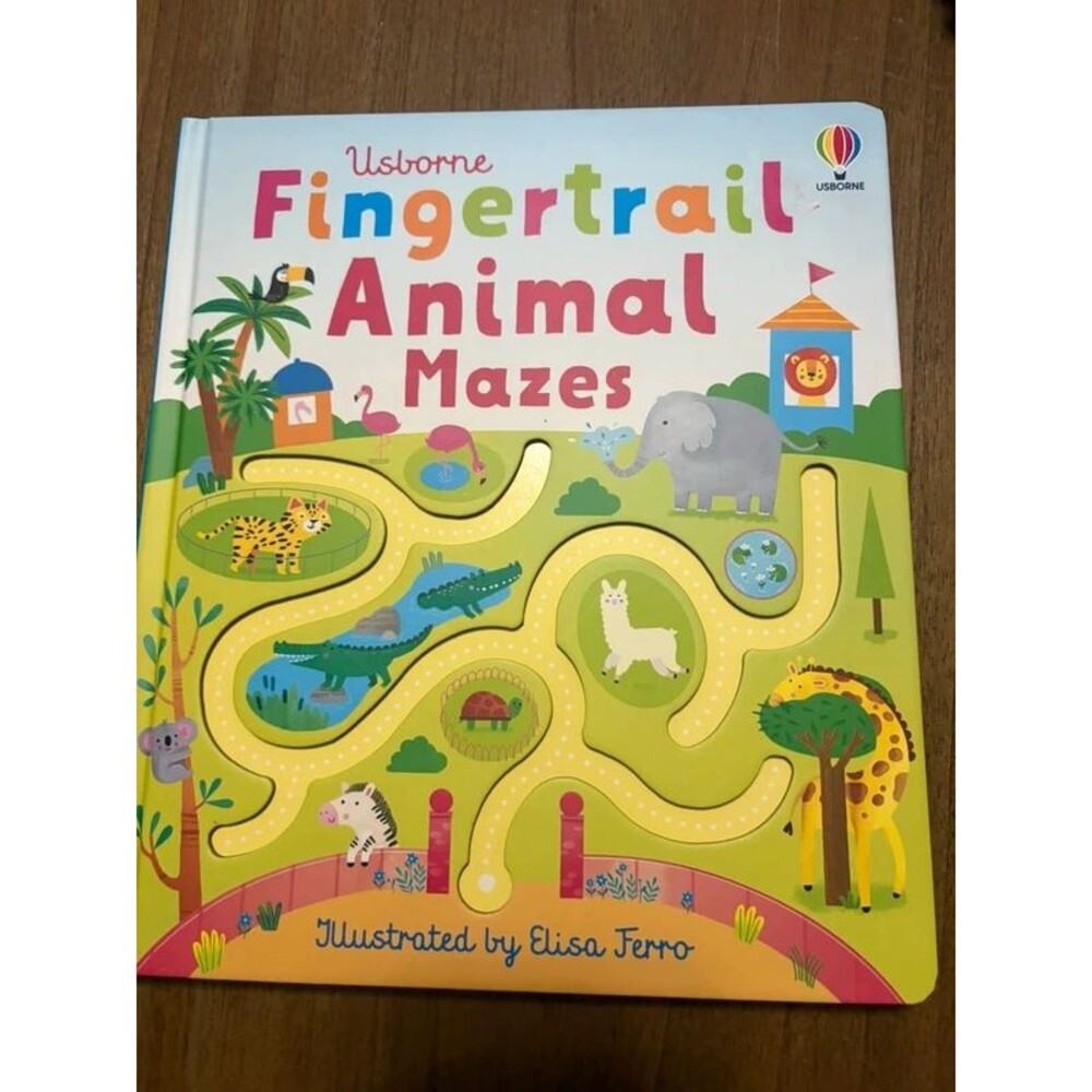 New Usborne finger trail mazes book